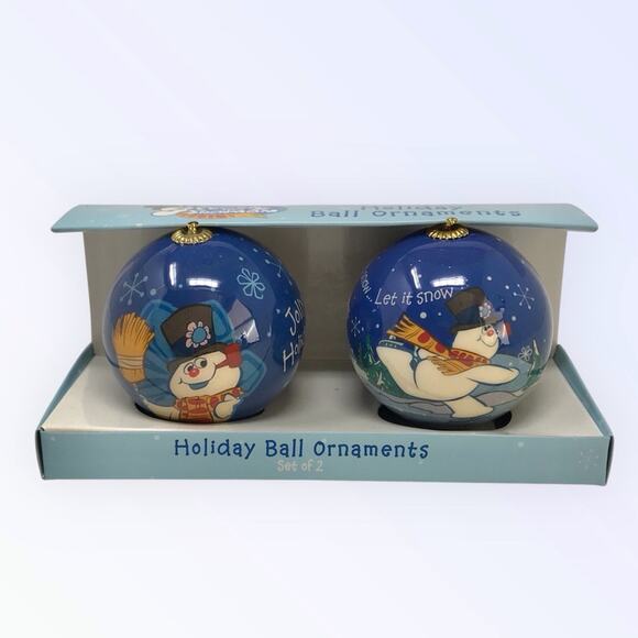 Hallmark NWT Frosty the Snowman Christmas Ornaments 2 in Set - Picture 2 of 6